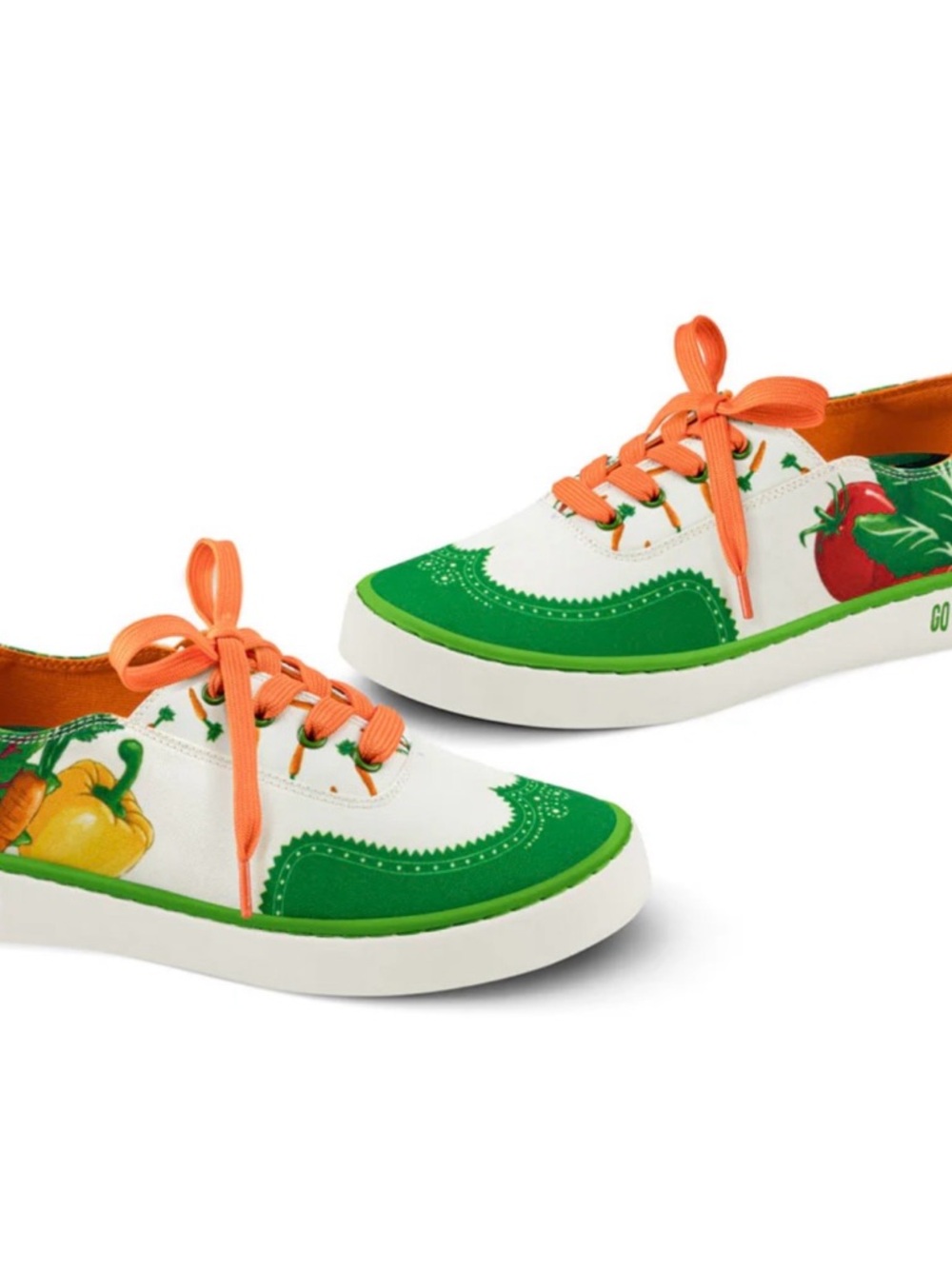 Go green hot chocolate vegetable canvas sneakers - Picture 3 of 16
